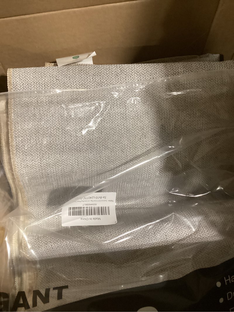 Condition photo showing Good Condition for Soalmost 8x10 Area Rugs for Living Room, Stain Resistant Neutral Washable Rugs for Dining Room, Floral Vintage Non-Slip Thin Large Size Area Rug Beige Ivory 8' x 10' (Rectangular) Beige/Ivory