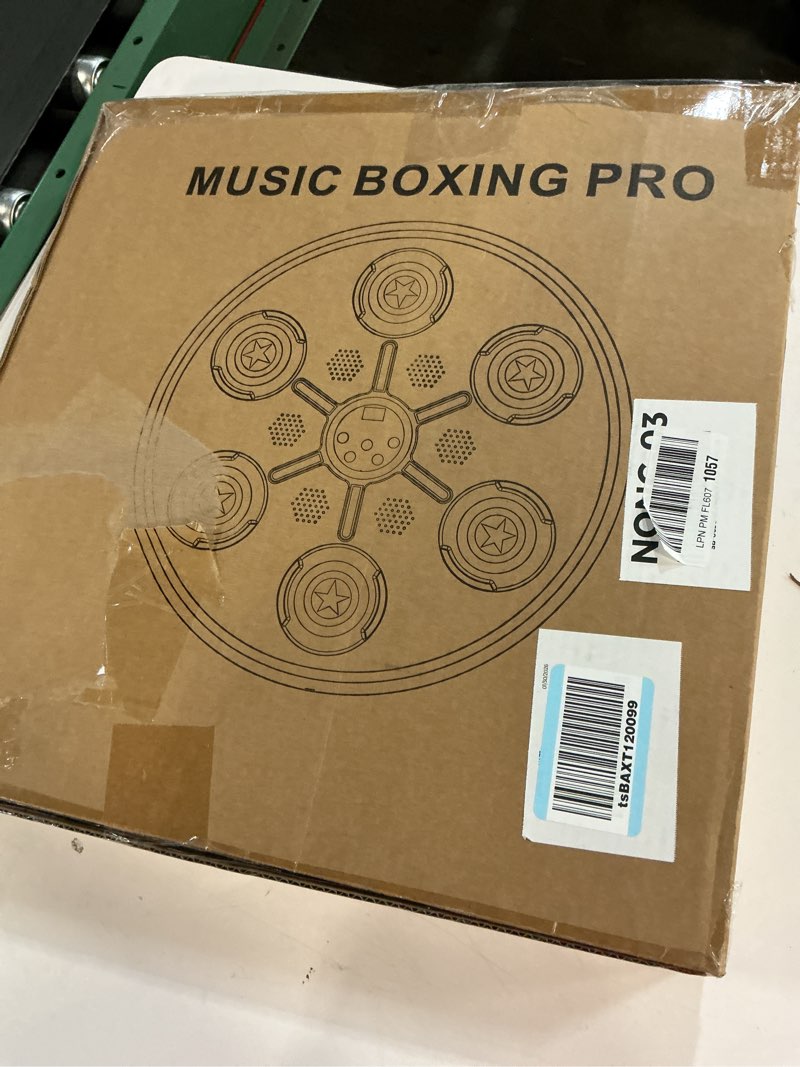 Condition photo showing Good Condition for Second Generation Music Boxing Machine with Boxing Gloves, Boxing Machine Wall Mounted Music, Smart Bluetooth Music Boxing Trainer with Gloves, Music Boxing Machine for Adults, Indoor and Gym Black