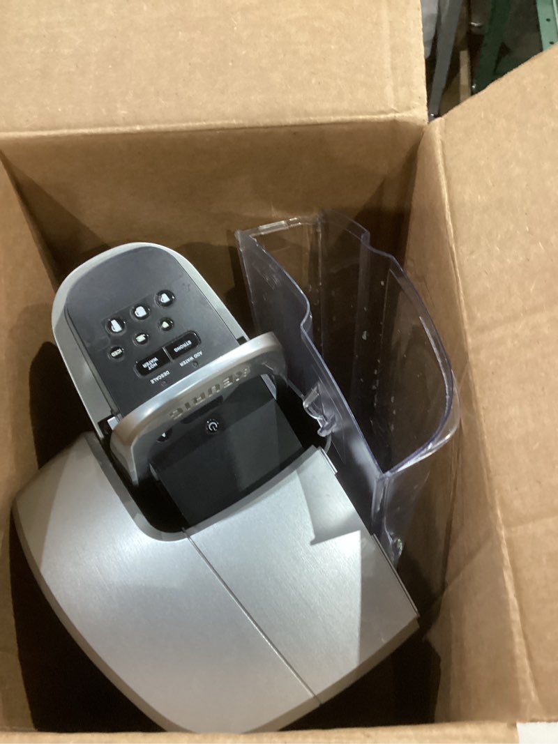Condition photo showing As Is for keurig k-elite single serve k-cup pod coffee maker, with strength and temperature control, iced coffee capability, 8 to 12oz brew size, programmable, brushed slate