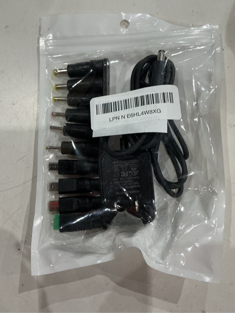 Condition photo showing Good Condition for dc 5v 1a power cord adapter with 10 connectors - universal ac/dc charger for security cameras,baby monitors,tv boxes,raspberry pi, and more - dc 5 volt 1a 0.5a power supply, fcc and ul certified (5ft)