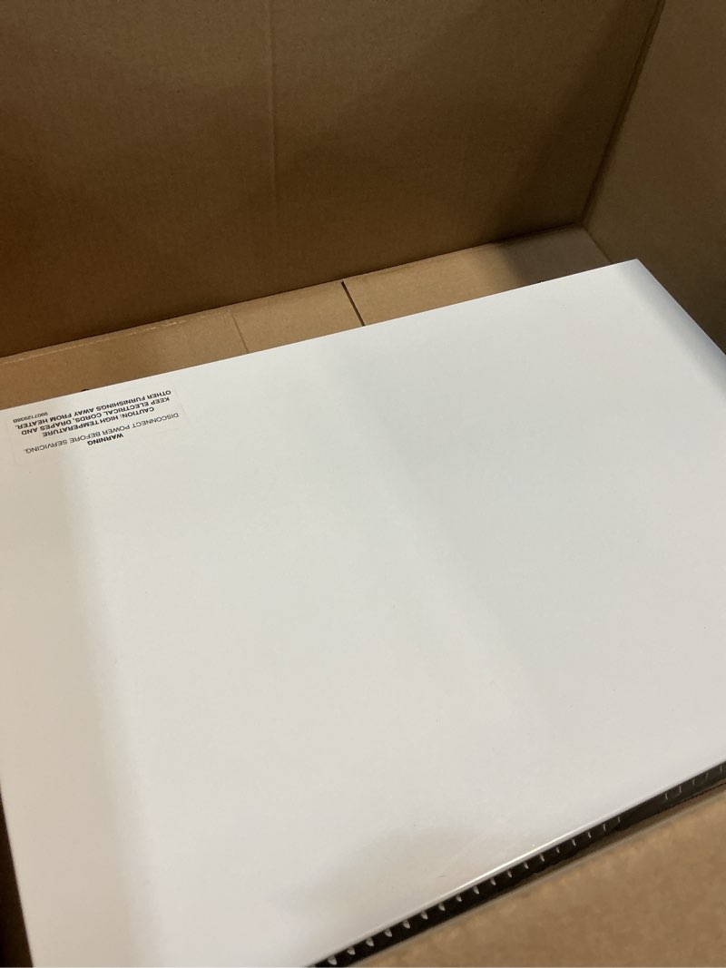 Condition photo showing Good Condition for kickspace fan-forced wall heater without built-in thermostat, white
