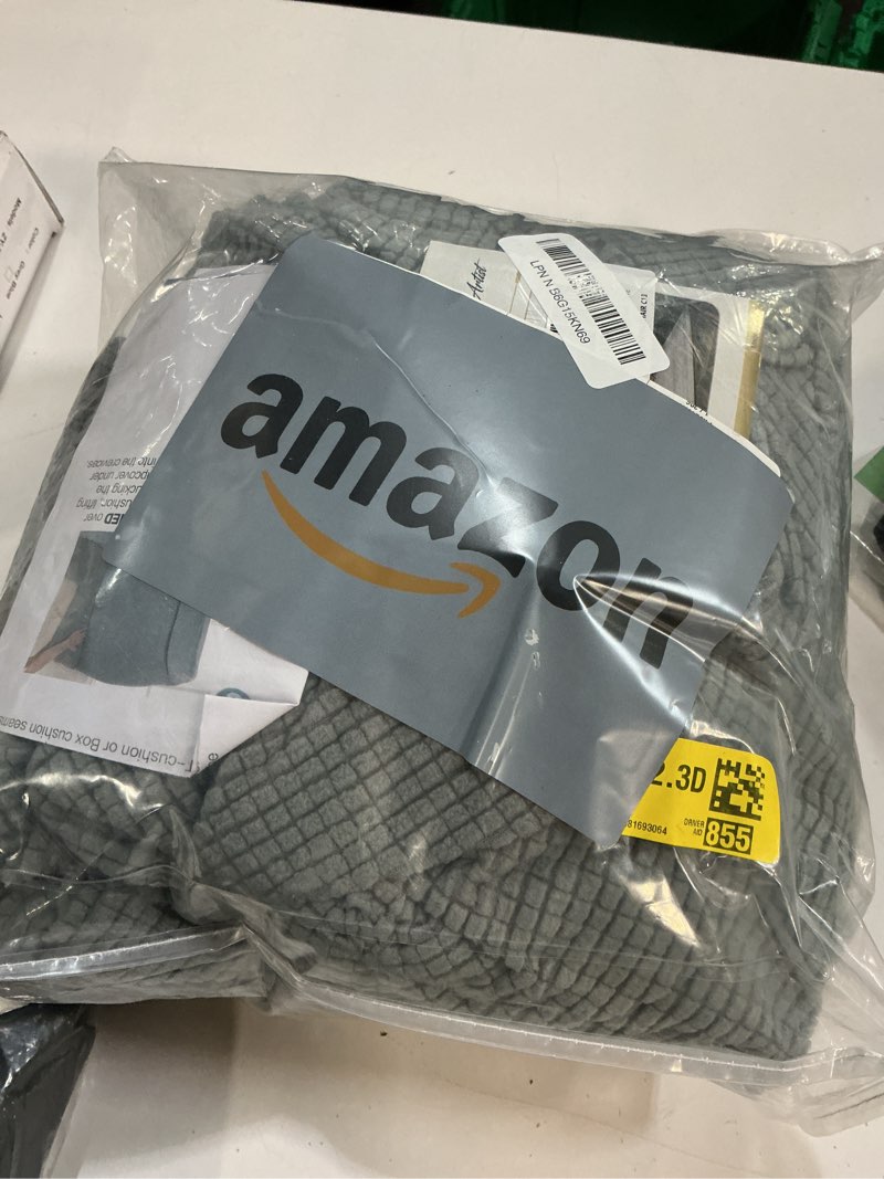 Condition photo showing Good Condition for H.VERSAILTEX 2 Piece Stretch Jacquard Wingback Chair Covers Slipcovers Wing Chair Covers (Base Cover Plus Seat Cushion Cover) Furniture Covers for Wingback Chairs, Form Fitted Thick Soft, Dove Wing Chair Dove