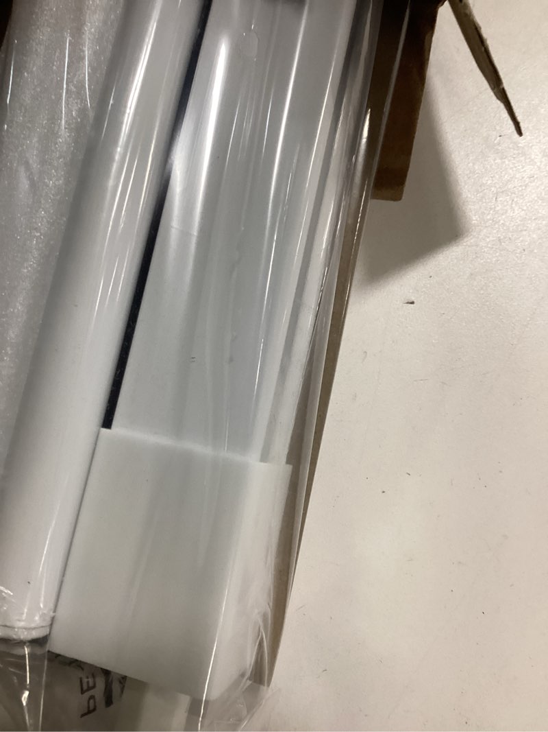 Condition photo showing Good Condition for LazBlinds No Drill Blinds for Indoor Windows, Blackout Roller Shades, Cordless Window Blackout Blinds, Thermal Insulated Fabric UV Protection, for in Home and Office, 21" W x 72" H, White Blackout-white 21" W x 72" H