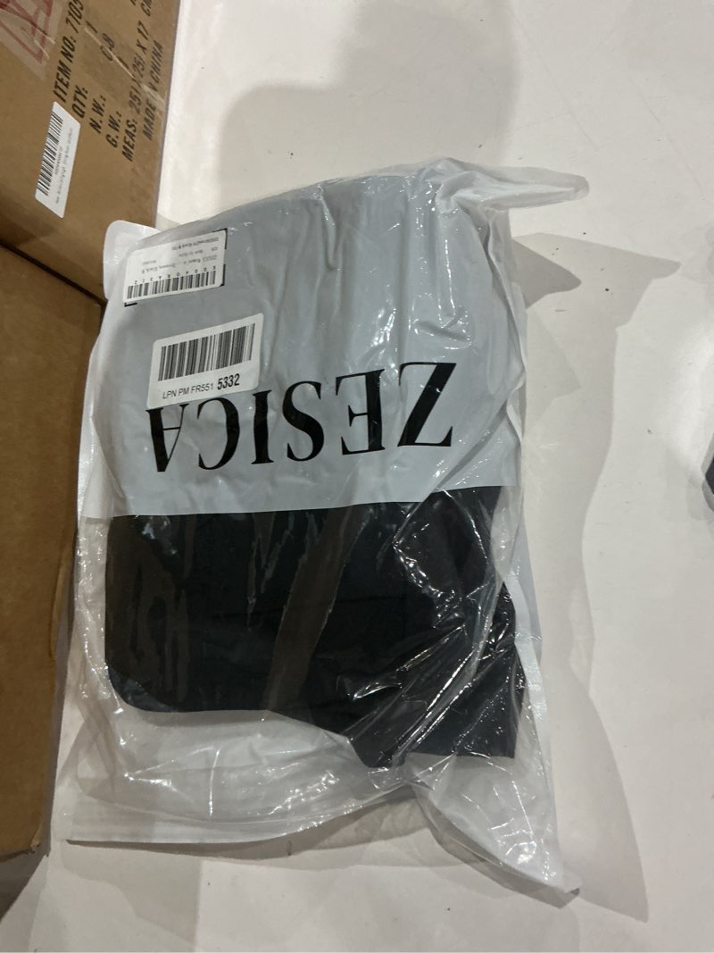 Condition photo showing New/Like New for zesica women's summer short sleeve tie front mini dress cute babydoll ruffle pleated a line tunic dresses black medium