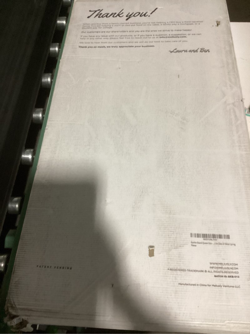 Condition photo showing Good Condition for meliusly premium 10mm bunkie board queen size (60x80'') patent pending low profile bed board design - breathable, noise minimizing, moisture resistant bunkieboards, low profile bed support queen (60x80'')