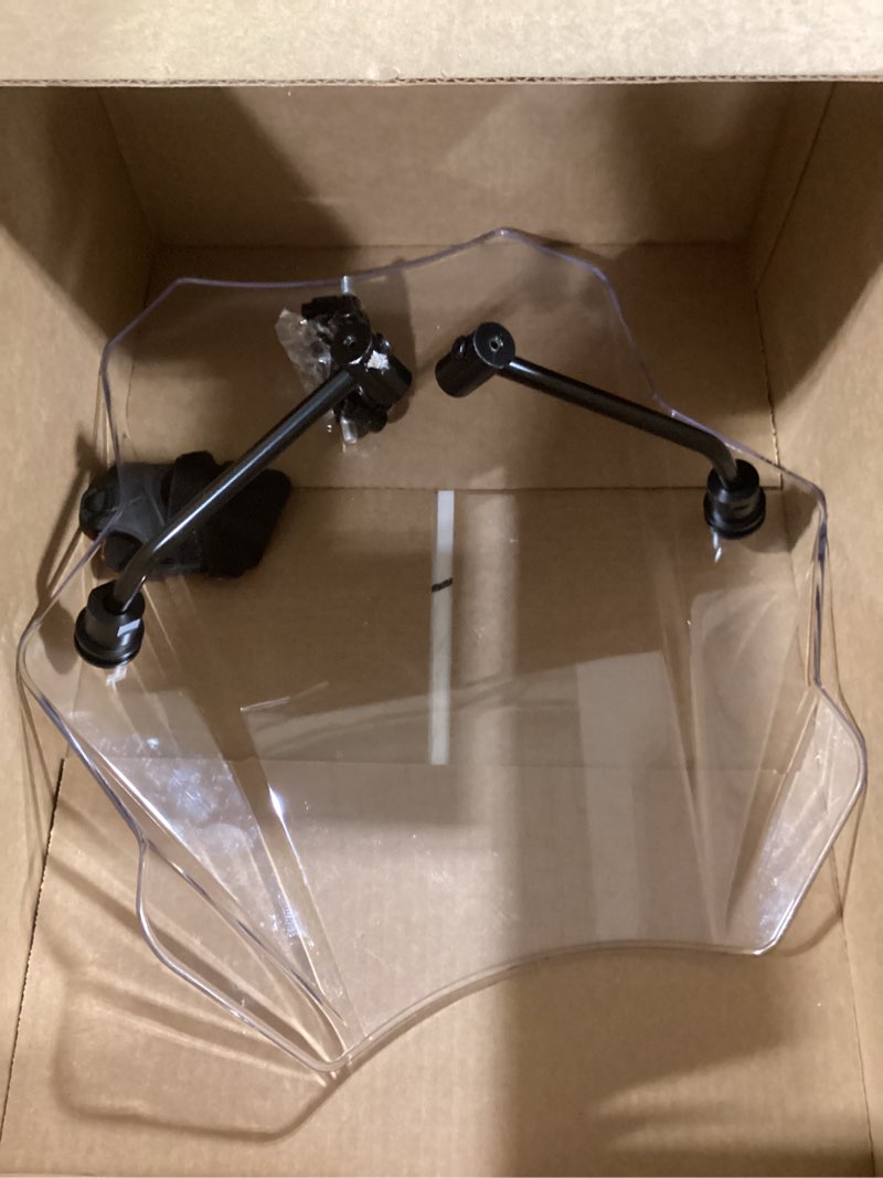 Condition photo showing Good Condition for DREAMIZER Transparent Wave Windshield Windscreen,18"x16" Motorcycle Windshield,Universal PC Wind Deflector for 1 or 7/8” Handle Bars Motorcycle Motorbike