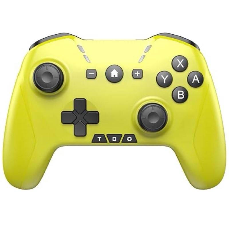 Bluetooth Controller for Switch/Mac/PC/Steam/Mobile Phone/iOS/Android//TV/iPad/Table/Apple Arcade MFi Games, switch pro controller wireless with Adjustable Dual Motion,Turbo,Macros,6-Axis,Wake Up for Black Myth: Wukong Yellow Controller