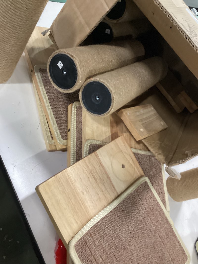 Condition photo showing As Is for YAHEETECH 54.5in Cat Tree Tower Condo Furniture Scratch Post for Kittens Pet House Play ( similar 