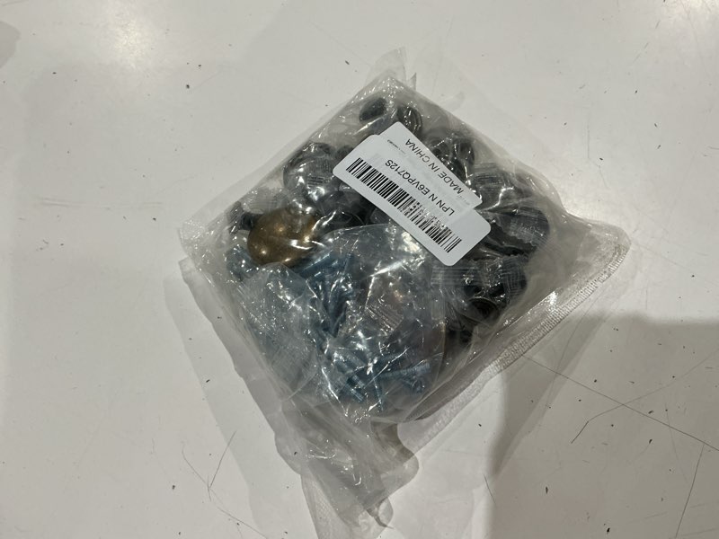 Condition photo showing As Is for 16 pack antique brass cabinet knobs, round dresser knobs kitchen drawer knob, single hole cupboard door knob dresser drawer pulls handles