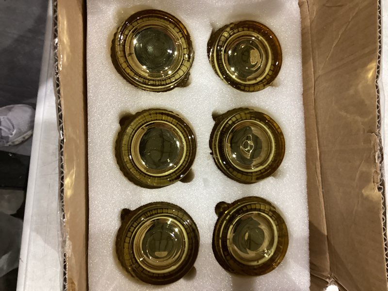 Condition photo showing New/Like New for Gold Votive Candle Holders Set of 6, Speckled Mercury Candle Holders for Wedding Gold Centerpiece Table Decorations, Tealight Candle Holder for Party Bridal Shower Decor, Home Decor