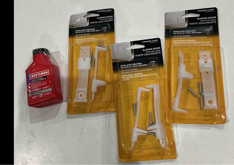 Condition photo showing As Is for assorted home improvement lot (small tools, screw, home accessories, etc.)