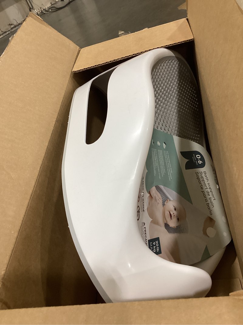 Condition photo showing Good Condition for angelcare baby bath support, grey, birth to 6 months, made in canada | ergonomic soft-touch bath support keeps newborns secure and comfortable during bath time from birth up to 6 months or 20 lb. bath only grey