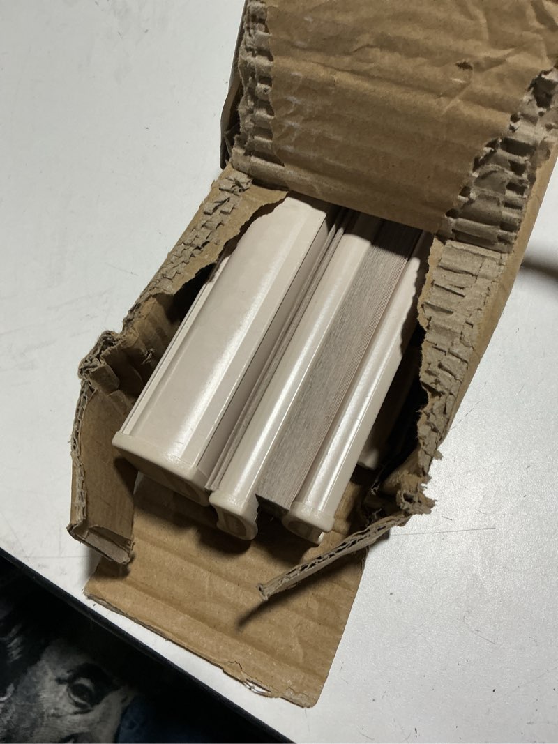 Condition photo showing As Is for changshade blackout cellular shades cordless blinds for indoor windows, room darkening honeycomb pull down 1.5" cell for bedroom, bathroom, nursey, beige, shade size 33.5 inch width, 72 inch height beige 33.5"w×72"h(fba)