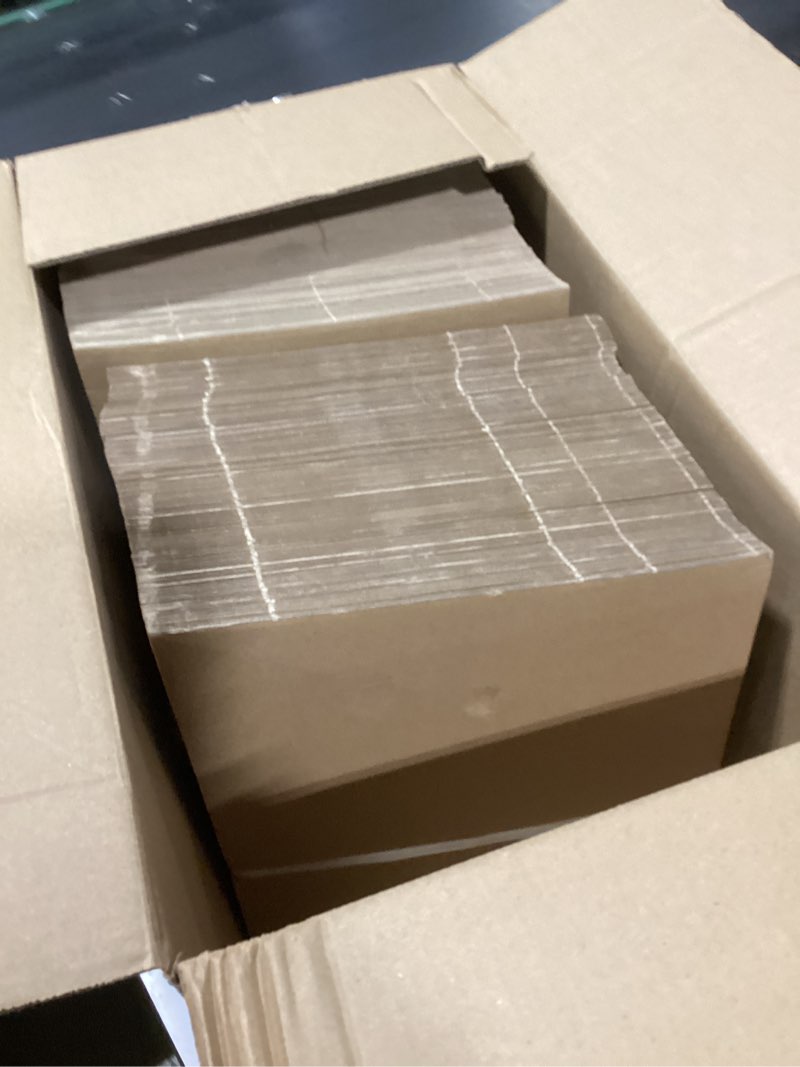 Condition photo showing New/Like New for Henoyso 110 Pack 11 x 14 Inch Corrugated Cardboard Sheets Flat Cardboard Sheets Packaging Inserts Flat Square Inserts Squares Separators for Shipping Packing Mailing Crafts(Brown) 11 x 14 Inch Brown