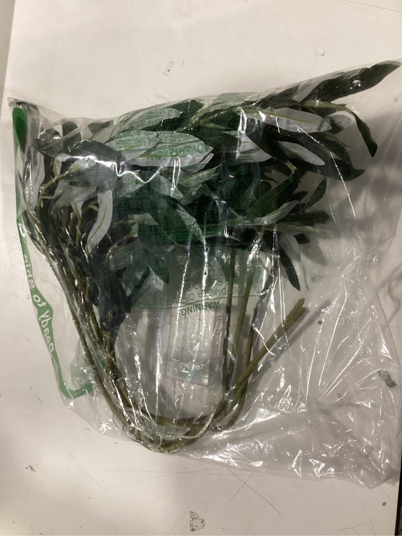 Condition photo showing Good Condition for Waipfaru Faux Olive Branches for Vases, Olive Tree Branches with Lifelike Olives, Artificial Greenery Stems Decor for Centerpieces Floral Arrangements Vases (3Pcs, 18 Inch) 18inch - 3pcs