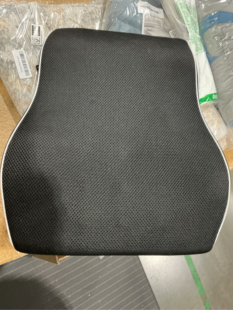 Condition photo showing Good Condition for lumbar support pillow for office chair, office home essentials,gifts for mom,dad, back support pillow for car, chair cushions,back pain relief improve posture,mesh cover double adjustable straps