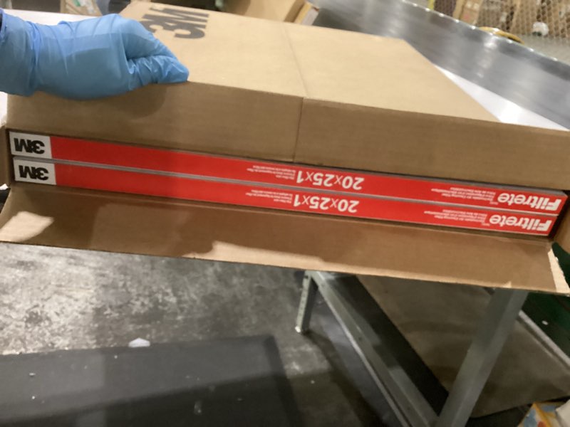 Condition photo showing New/Like New for filtrete 20x25x1 ac furnace air filter, merv 11, mpr 1000, micro allergen defense, 3-month pleated 1-inch electrostatic air cleaning filter, 2 pack (actual size 19.688 x 24.688 x 0.84 in)