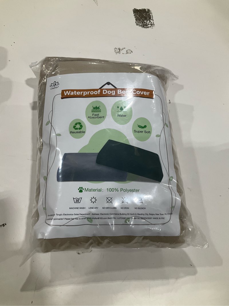 Condition photo showing New/Like New for dog bed covers replacement washable 100% waterproof dog bed sheets, soft & noiseless pet bed cover 2 pack 44" x 35" beige beige-44 x 35 inch