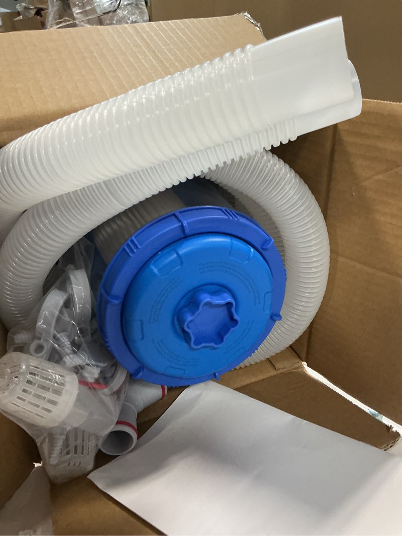 Condition photo showing Good Condition for kimfilter transparent 1000 gph above ground pool filter pump – easy cartridge status viewing | powerful pool cartridge filter pump system | enhanced circulation & filtration for crystal-clear water deep blue
