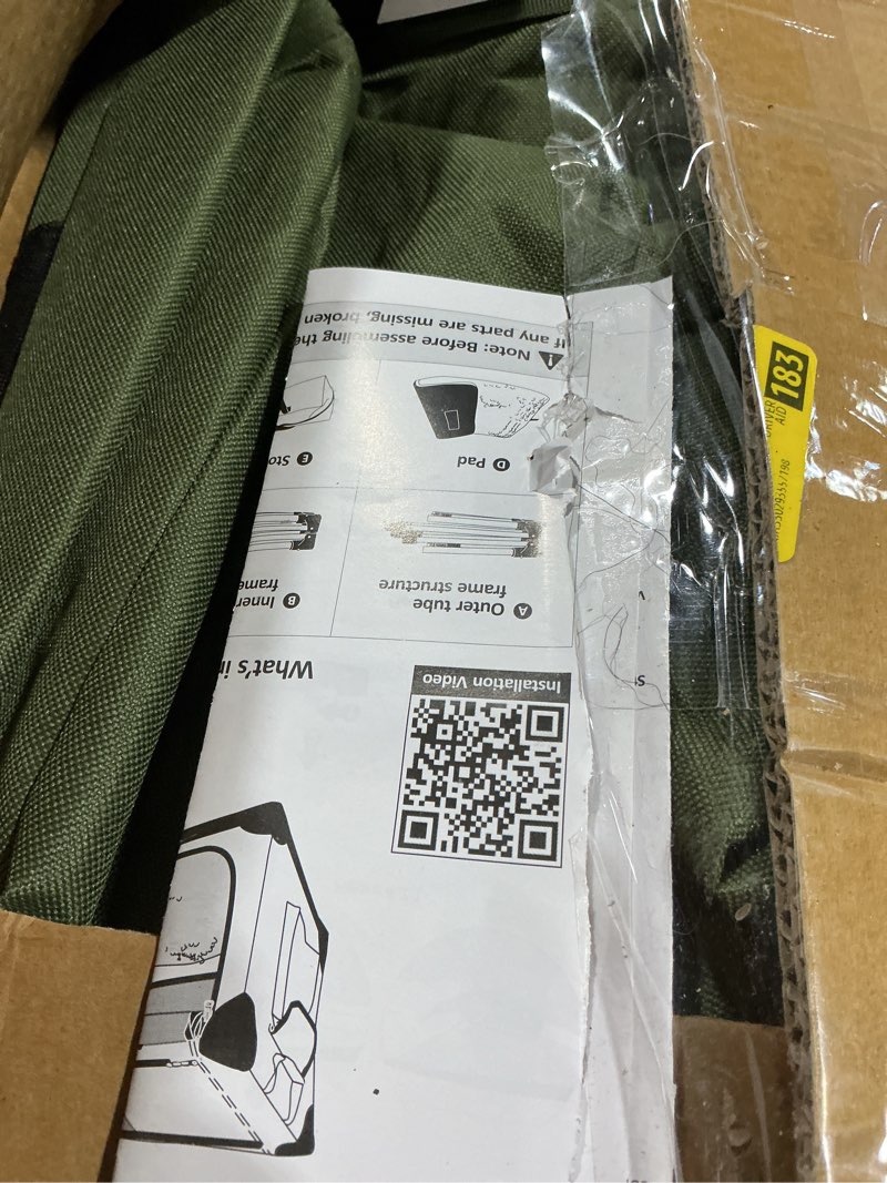 Condition photo showing Good Condition for 42 inch collapsible travel dog crate for medium large dogs, portable dog crate 4-door foldable soft kennel with durable mesh windows for indoor & outdoor travel, with storage bag,green 42.0"l x 31.0"w x 31.0"h green