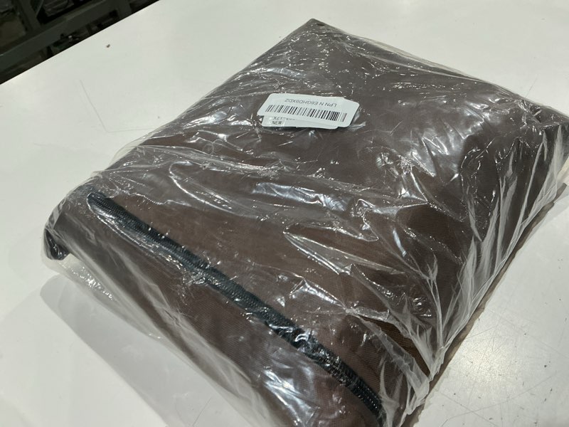 Condition photo showing As Is for outdoor swivel chair cover 2 pack,100% waterproof heavy duty patio chair covers,(33 w x 35 d x 38.5 h inches) swivel patio chair for outdoor furniture covers waterproof,beige&brown beige&brown 2pack-33"w x 35"d x 38.5"h