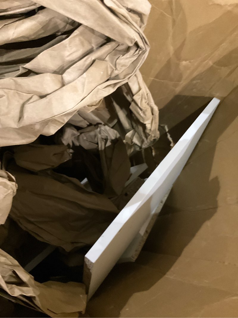 Condition photo showing As Is for MXV 71.5" Tall L-Shaped Corner Bookshelf, 6-Tier 23.6" Wide Wooden Bookcase with Storage Organizer, Display Shelf for Home, Office, Living Room (23.6")