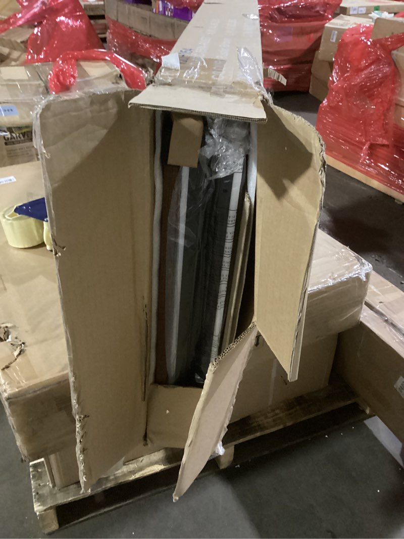 Condition photo showing Good Condition for Sweetcrispy 55" Computer Desk with 6 Drawers, Home Office Gaming Desks with Storage Shelves for Bedroom, Writing Study Corner Living Room Work Table Rustic Brown Rustic Brown 55 Inches