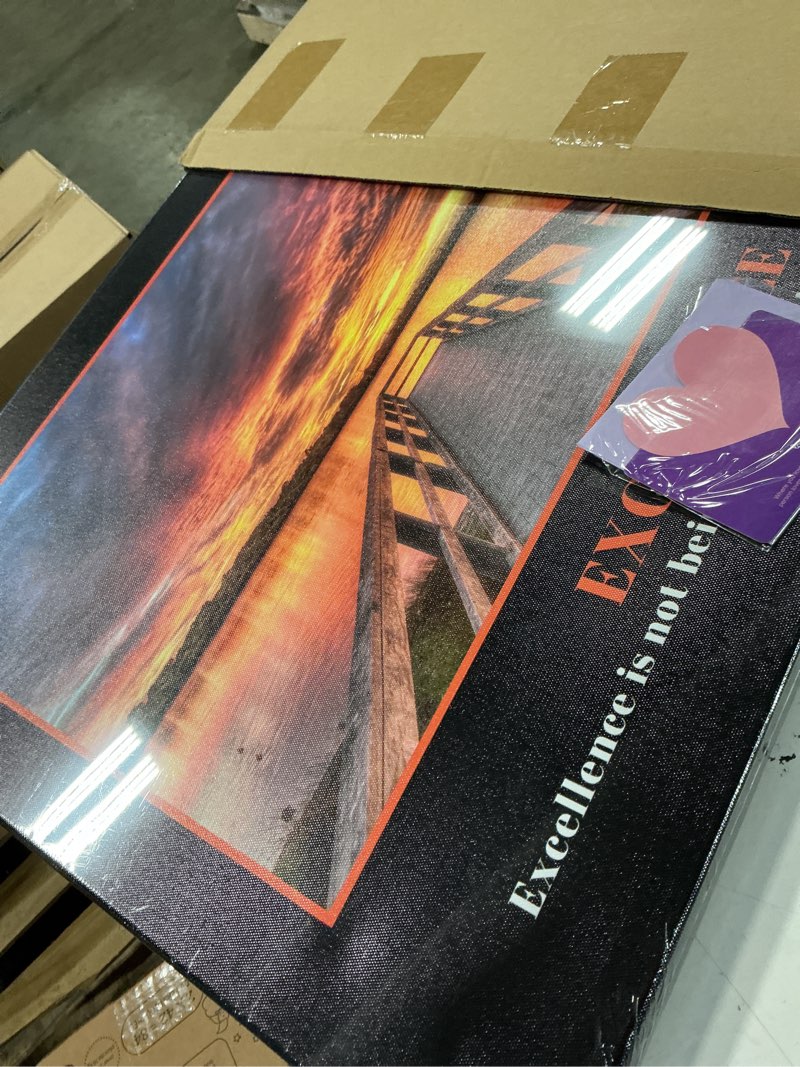 Condition photo showing Good Condition for KREATIVE ARTS Excellence Canvas Quotes Art - Inspiring & Motivational Wall Prints Decor for Home & Office - Engaging Design with Uplifting Messages - Ideal Gift for Success Seekers 20x24inch