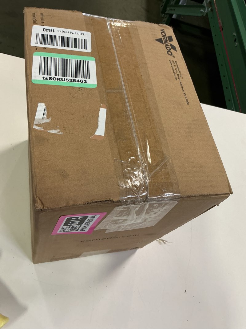 Condition photo showing Good Condition for Vornado Velocity 5R (2025) Whole Room Space Heater with Remote, LED Touch Controls, Digital Thermostat, Locking Controls, 1-12 Hour Timer, Automatic Climate Control, Powerful Heater for Bedroom, Black Velocity 5R (2025 Model)