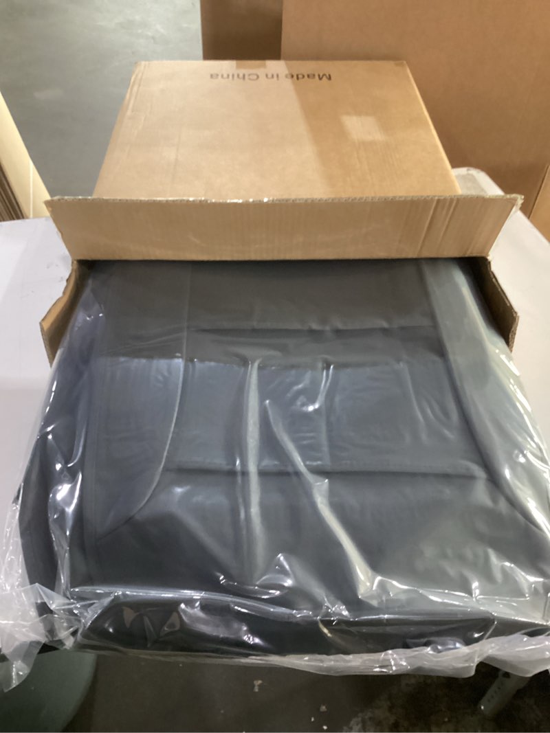 Condition photo showing As Is for similar to**** seat covers full set custom fit for dodge ram 1500 2500 3500 2002-2026 waterproof faux leather truck seat protectors compatible with crew quad regular cab (curved bench, black&grey) 129-black&grey 5 seats full set-dodge ram 2002~2026