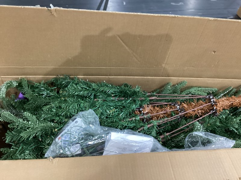 6.5-7.5ft pre lit christmas tree 