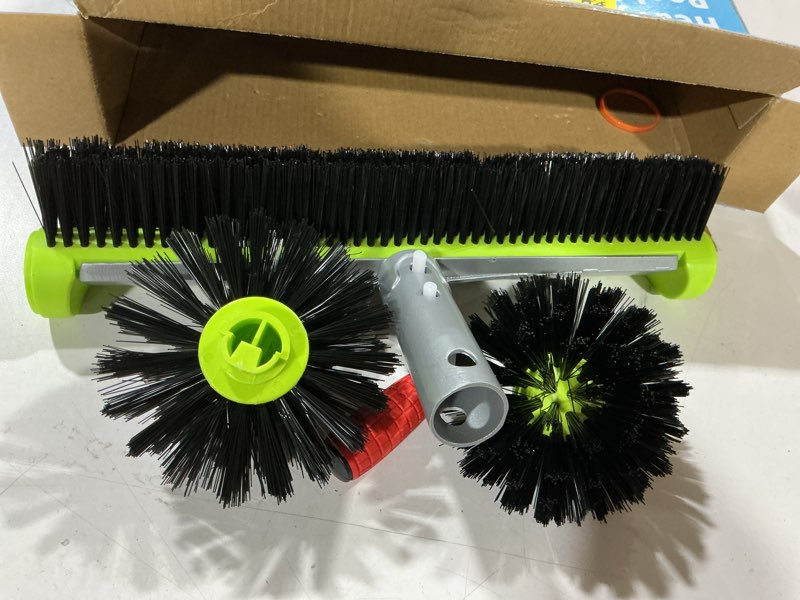 Condition photo showing Good Condition for pool brush head for cleaning walls,heavy duty inground/above ground swimming pool round scrub brushes with premium strong bristle & reinforced aluminium back hemispherical for walls