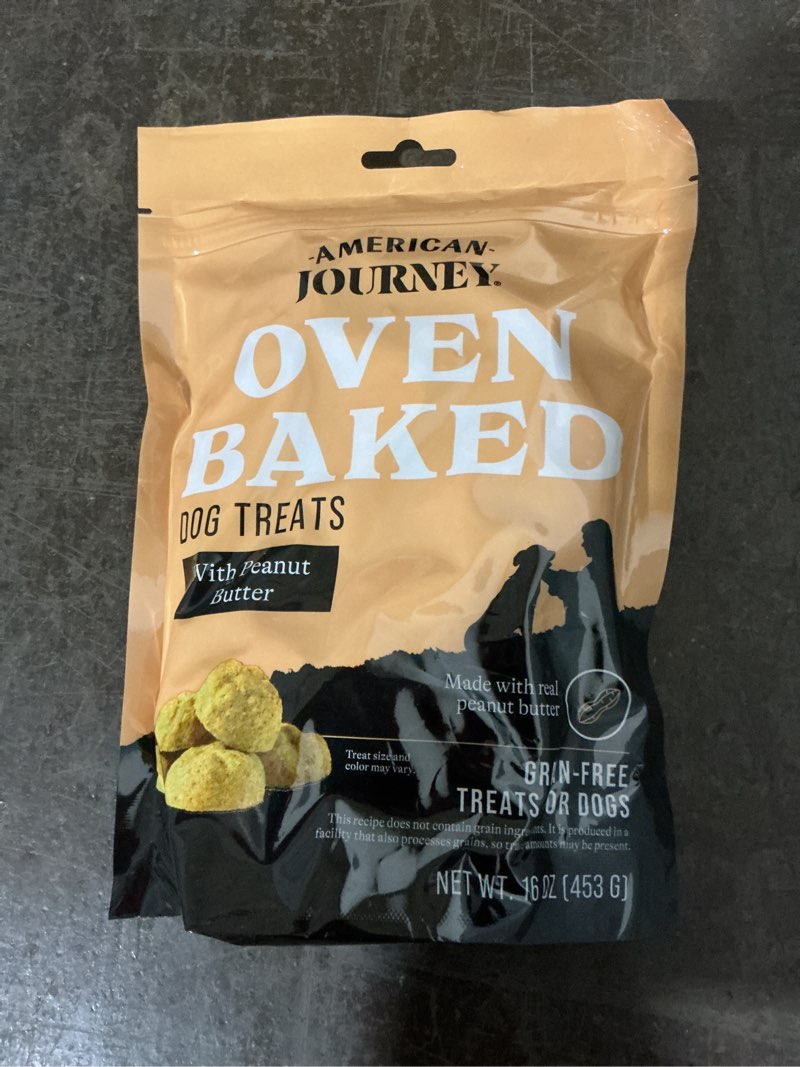 Condition photo showing Good Condition for American Journey Peanut Butter Recipe Grain-Free Oven Baked Crunchy Biscuit Dog Treats