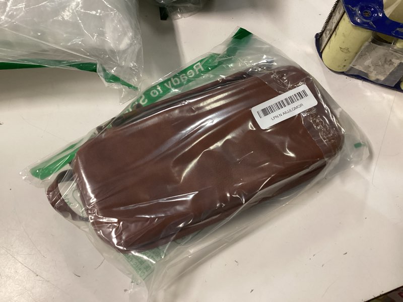 Condition photo showing New/Like New for Younik Switch Case for NS Switch and Switch OLED, PU Leather Portable Travel Case with 9 Games Slots, Brown