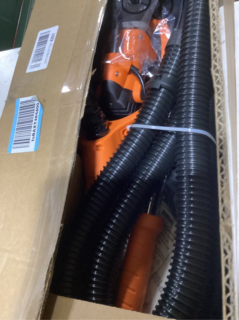 Condition photo showing Good Condition for drywall sander tool, kuperia 8.5 amp popcorn ceiling removal tool with 7 variable speed 800-1800rpm,electric drywall sander with extendable handle,led light,6 basic sand paper& 6 grid sandpaper,orange