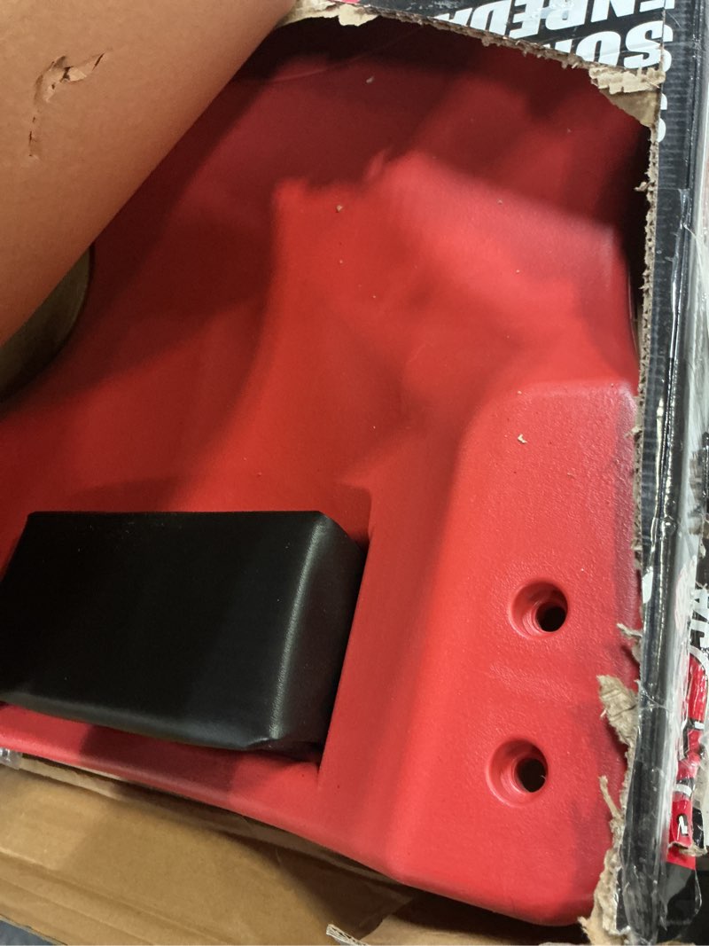 Condition photo showing Good Condition for BIG RED TRP6240 Torin Blow Molded Plastic Rolling Garage/Shop Creeper: 40" Mechanic Cart with Padded Headrest, Dual Tool Trays and 6 Casters, Red Red Rolling Creeper