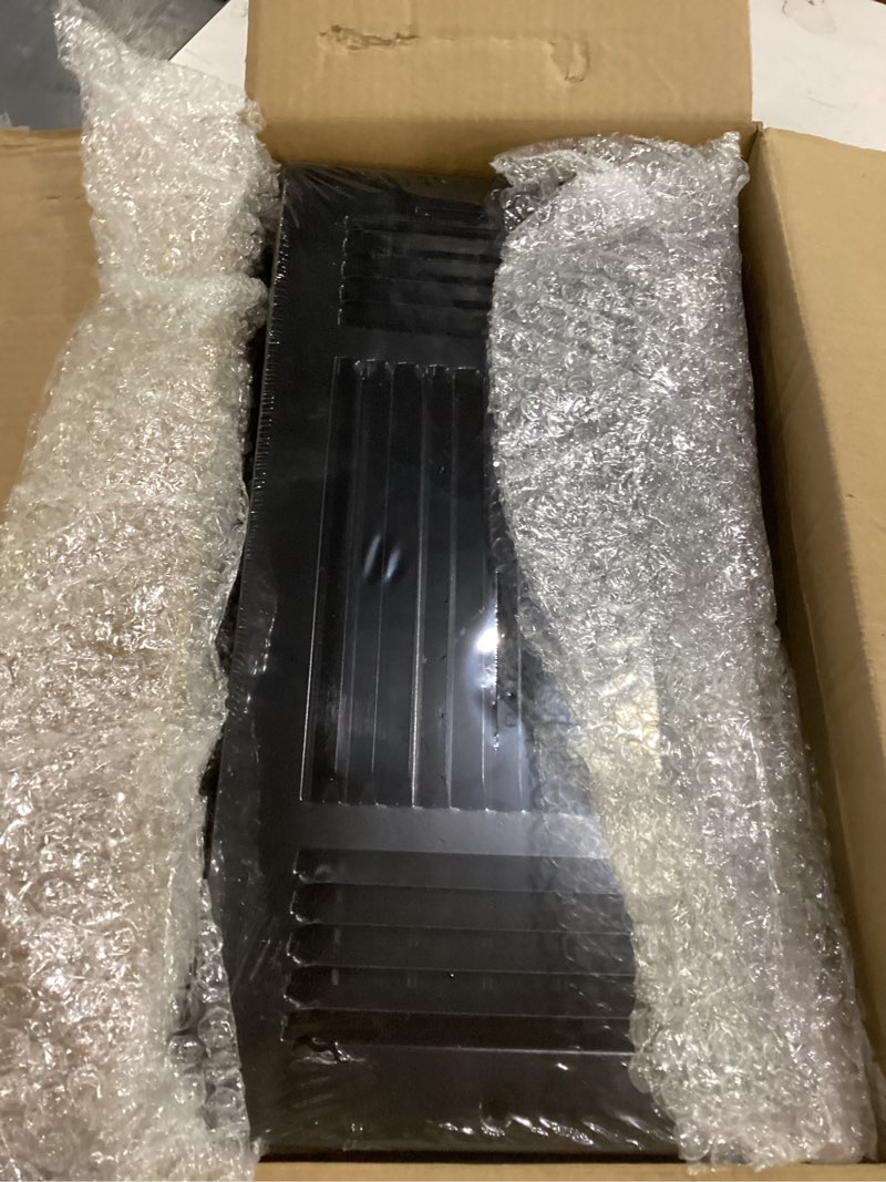 Condition photo showing New/Like New for 4 pcs black 14 x 6 inch three-way ventilation register air ceiling vent cover register metal heat vent covers with rust proof for wall ceiling home bathroom toilet or office 4 black