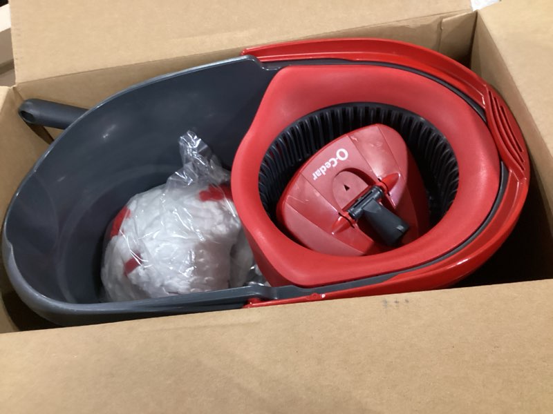 Condition photo showing Good Condition for o-cedar easywring spin mop & bucket floor cleaning system + 2 easywring power refills
