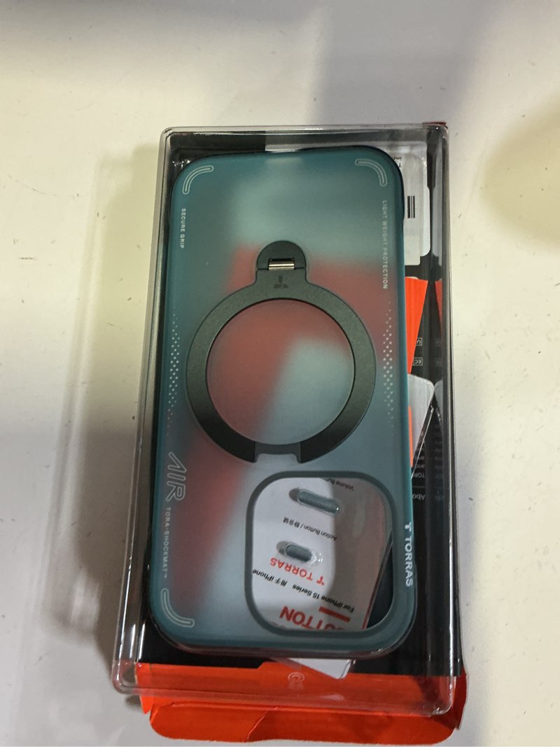Condition photo showing Good Condition for torras ostand q3 air for iphone 15 pro case with 360 magnetic stand, fit for magsafe, mil-grade drop tested, camera control button, shockproof phone case for iphone 15 pro 6.1", glacier sprint iphone 15 pro glacier sprint