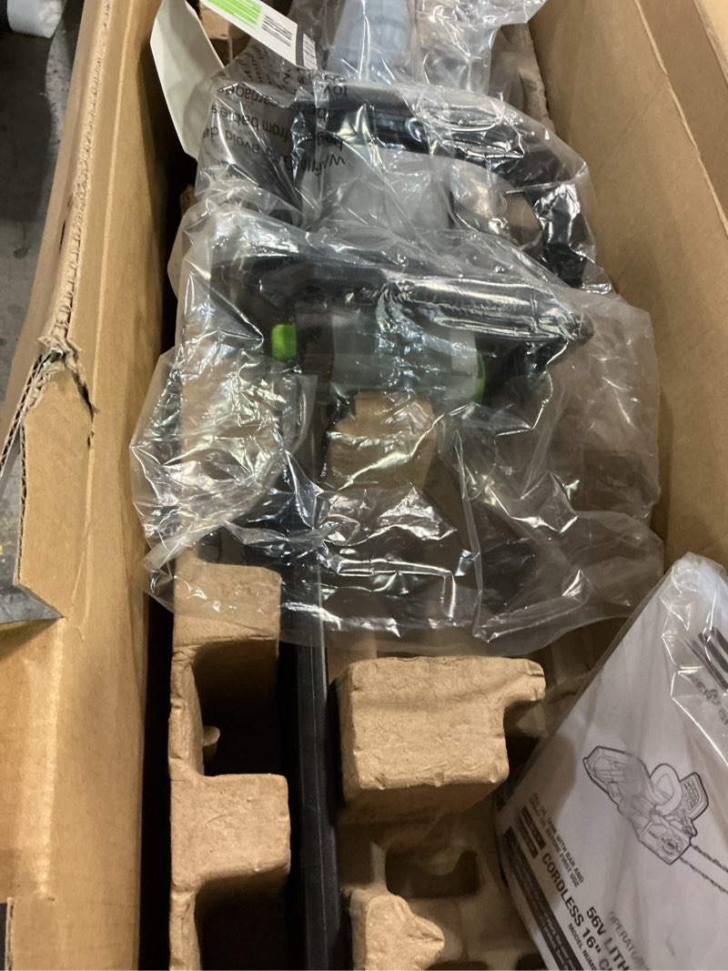 Condition photo showing Good Condition for ego power+ chain saw, 16” battery powered chainsaw, electric cordless, battery and charger not included – cs1610 16" (no battery/charger)