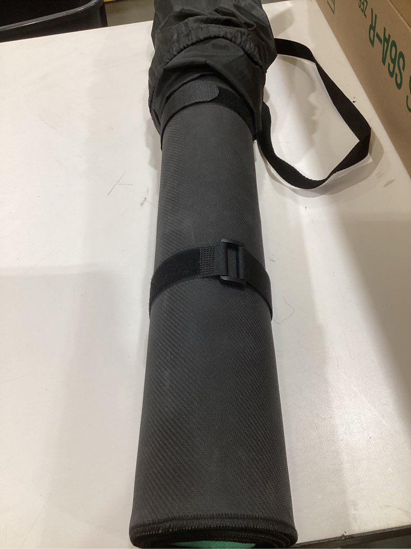 Condition photo showing As Is for amazon basics 1/4 inch thick tpe exercise yoga mat with carrying strap