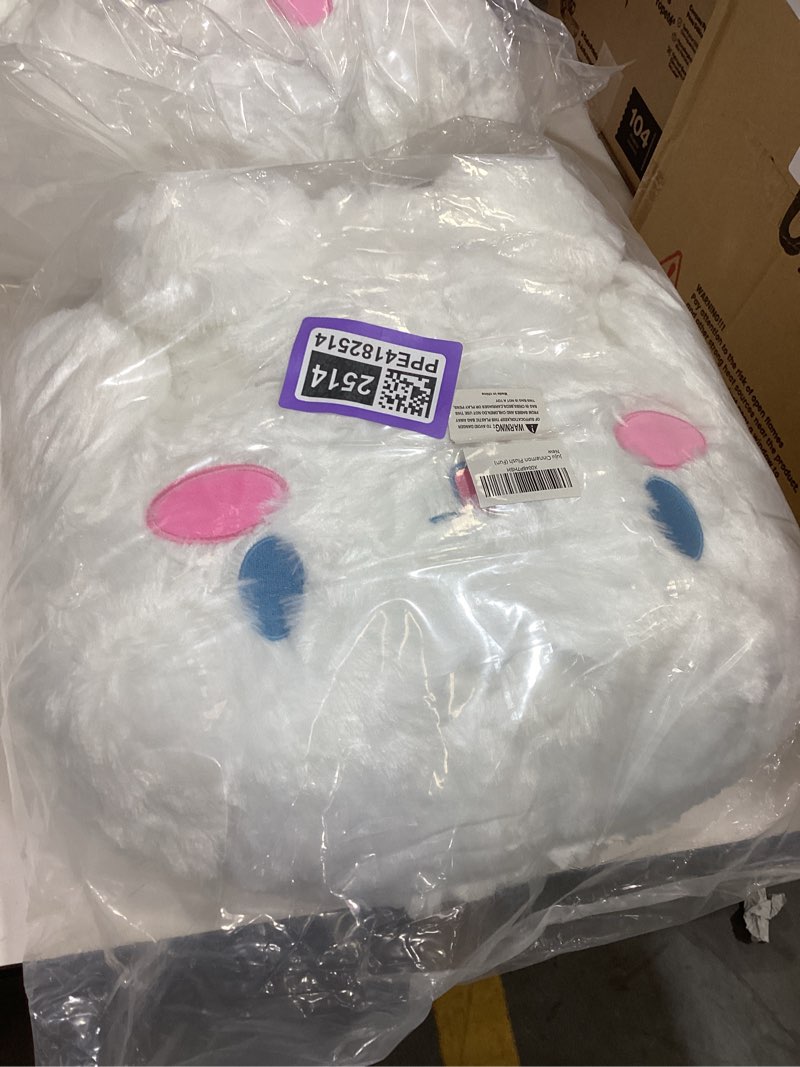Condition photo showing Good Condition for juju white kawaii plush (20 in) - cute stuffed animal kawaii plushies - peluche big stuffed animals plushie - peluches grandes cute plushies - cool stuff plush - plushy (fun)