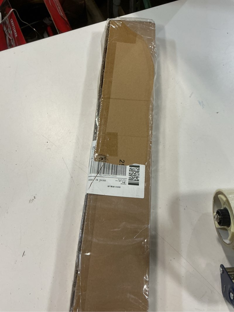 Condition photo showing New/Like New for 1" cordless mini blinds 26" w x 36" h, white vinyl blinds, horizontal light filtering, window blinds for indoor windows, office, kitchen, bathroom and living room. 26"w x 36"h