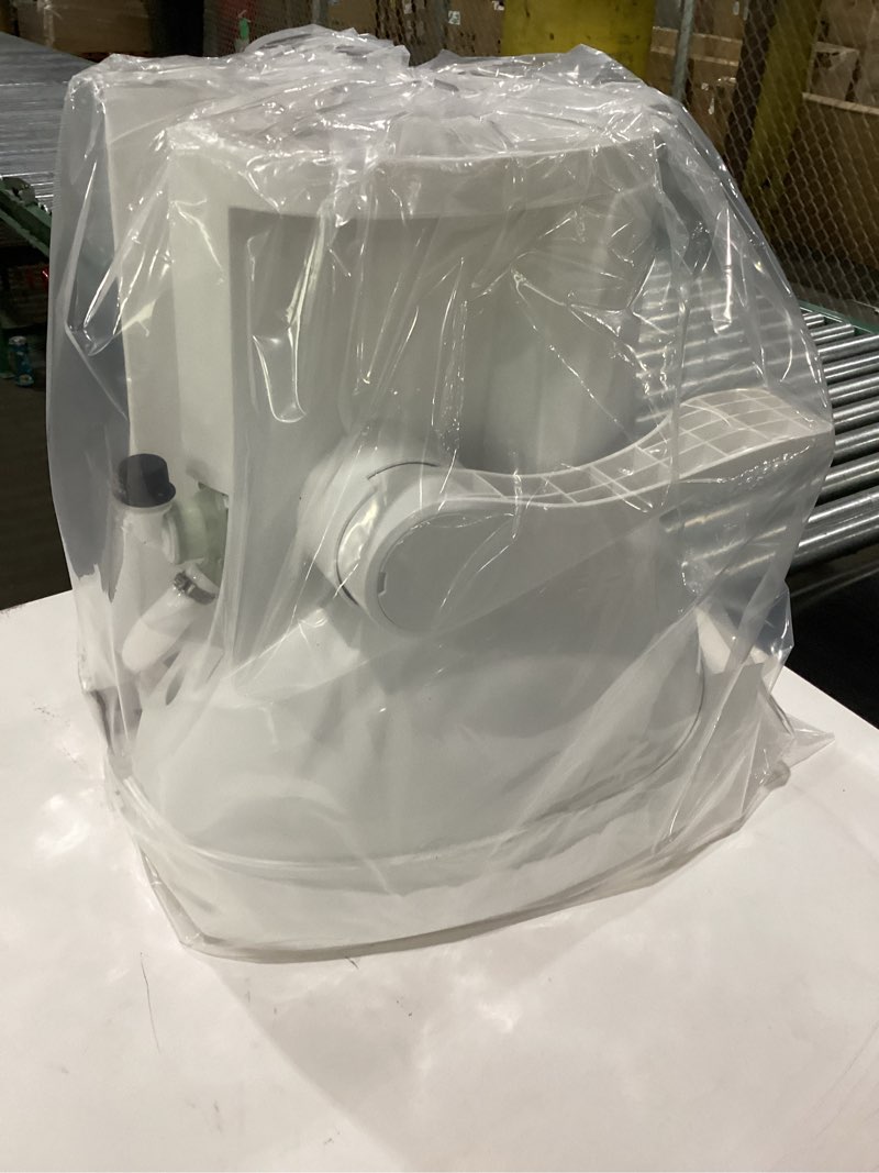 seaflo residential height camper/rv toilet, 18.5” standard height, gravity flush system, foot pedal 