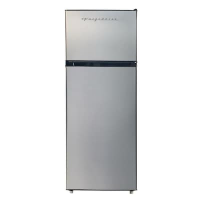 frigidaire 7.5-cu ft counter-depth 21.5-in wide top-freezer refrigerator ( platinum )