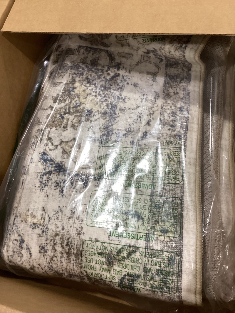 washable 4x12 runner rug for hallway - vintage kitchen entryway rugs indoor non slip stain resistant