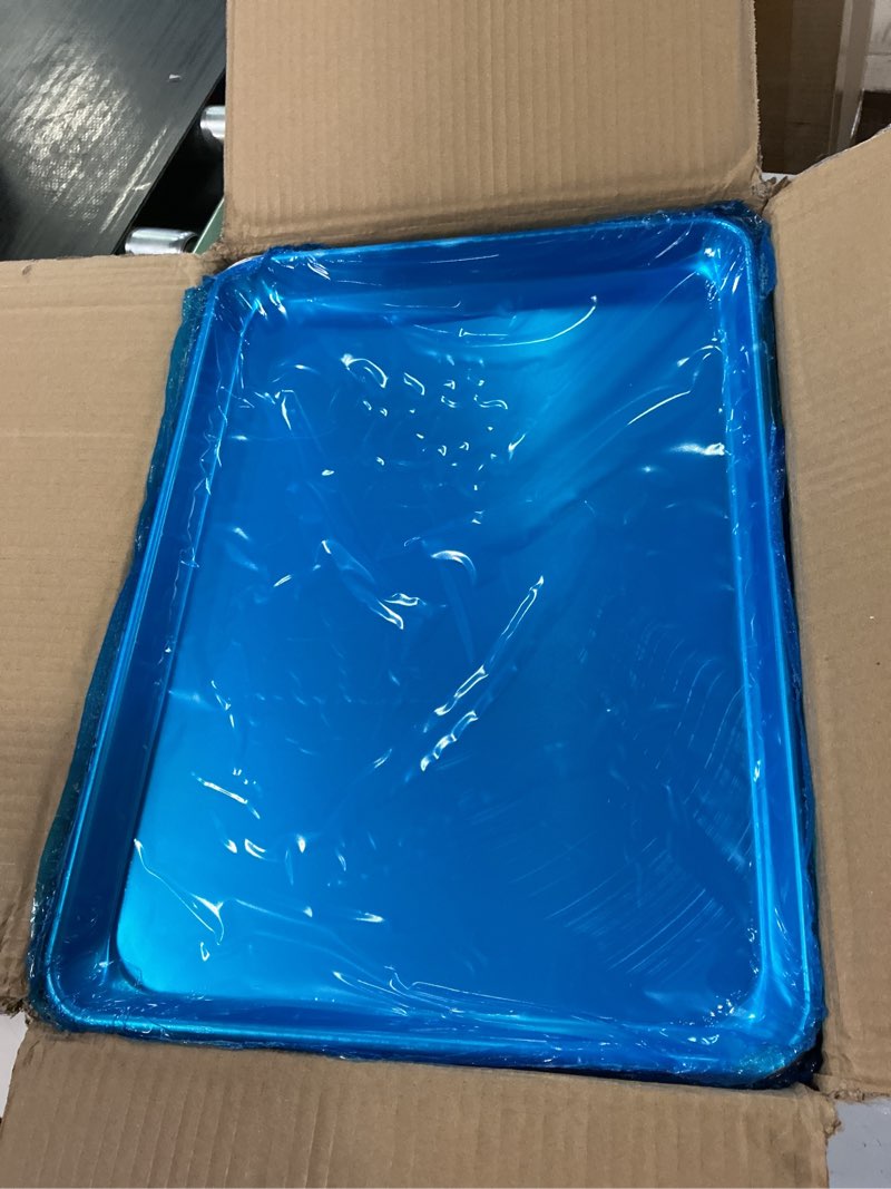 Condition photo showing New/Like New for 12 pack half size baking sheet pan aluminum commercial pan for oven freezer bakery hotel restaurant 18" × 13" 12pack half size 18"×13"