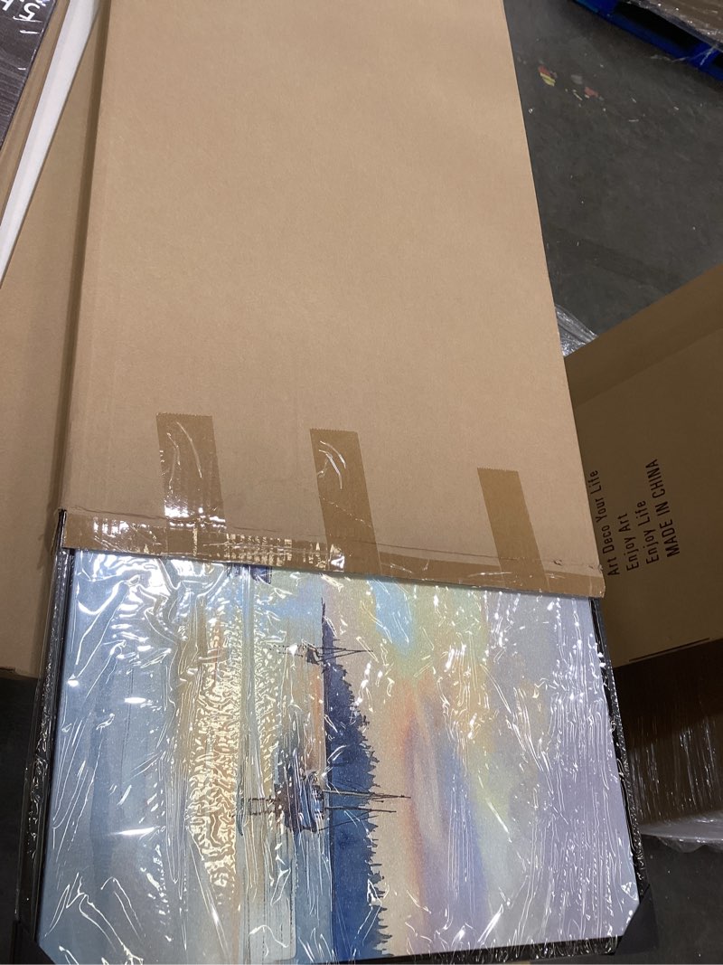 Sunset landscape wall canvas decor