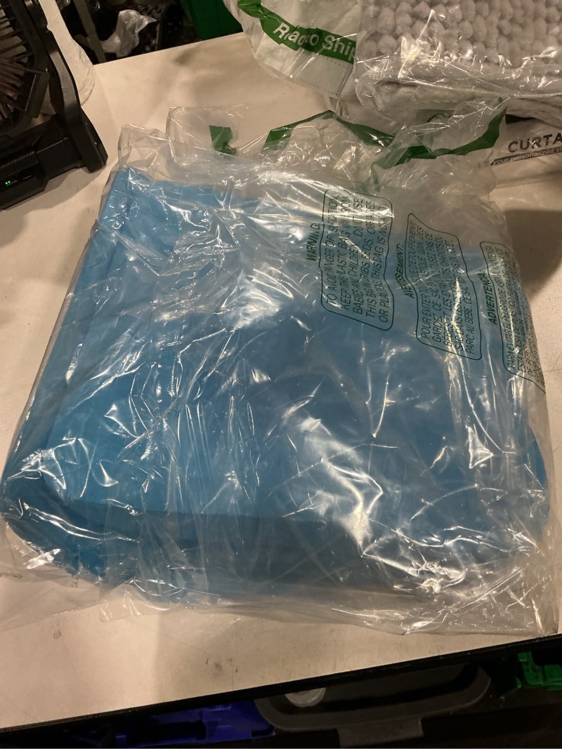 Condition photo showing As Is for restcloud back stretcher for back pain relief, back stretching cushion, chronic lumbar support pillow helps with spinal stenosis, herniated disc and sciatica nerve pain relief lumbar stretcher blue