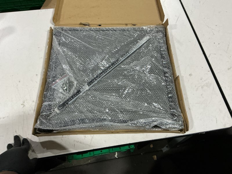 Condition photo showing As Is for xunkuaner honeycomb working table 500mm x 500mm aluminium alloy honeycomb laser cutting mat with aluminum plate for for laser engraver cutter,working area 19.68" x 19.68" (500x500mm)